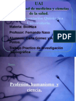 Bioetica - TP - 01 - Profesion, Humanismo y Ciencia