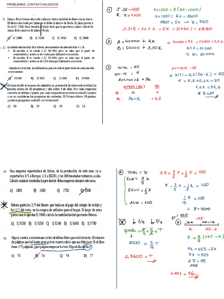 Repaso Final Pre Lima 23-1 Examen 1 | PDF