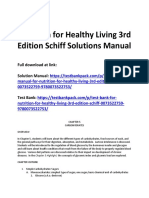 Nutrition For Healthy Living 3rd Edition Schiff Solutions Manual 1
