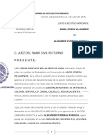 Demanda de Juicio Ejecutivo Mercantil