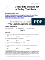 Nutrition Your Life Science 1st Edition Turley Test Bank 1