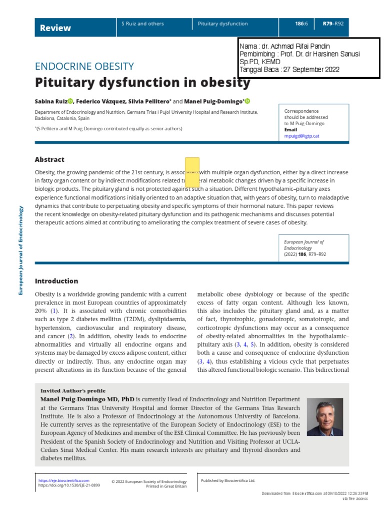 (1479683X - European Journal of Endocrinology) ENDOCRINE OBESITY ...