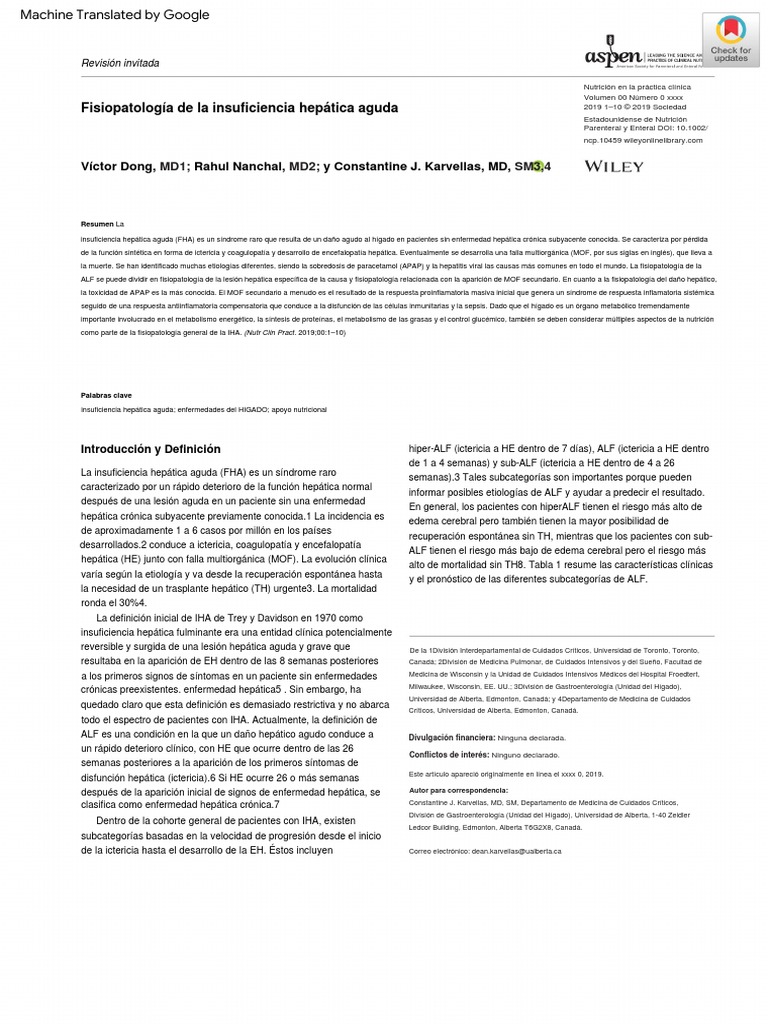 Falla Hepatica Aguda Pdf