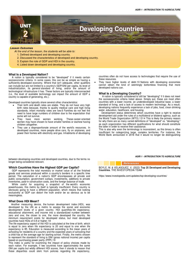 Understanding Developed vs Developing Countries | PDF | Human ...