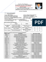 Bañez Faculty Profile 1st Sem 2022 2023