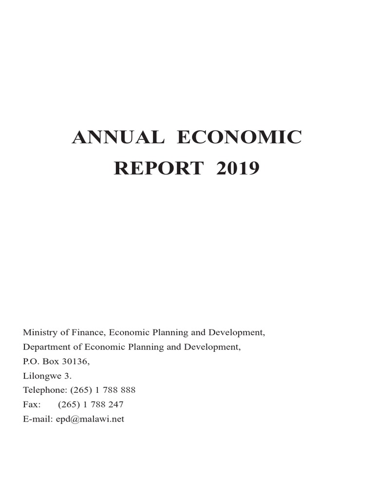 2019 Economic Outlook for Malawi | PDF | Business | Social Science