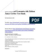 International Economics 6th Edition James Gerber Test Bank Download