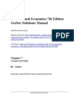 International Economics 7th Edition Gerber Solutions Manual Download