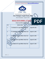 Asst. Manager (Legal) Exam, 2021: Mock Tests Series: 2 Batch