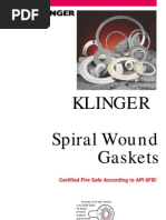 Metaflex Spiral Wound Gasket Overview | PDF | Materials | Mechanical ...