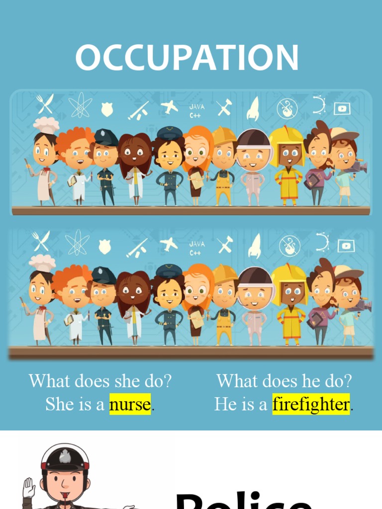 Occupation Flashcards for Kinds of Occupation | PDF