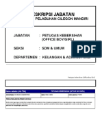 Uraian Jabatan Petugas Kebersihan