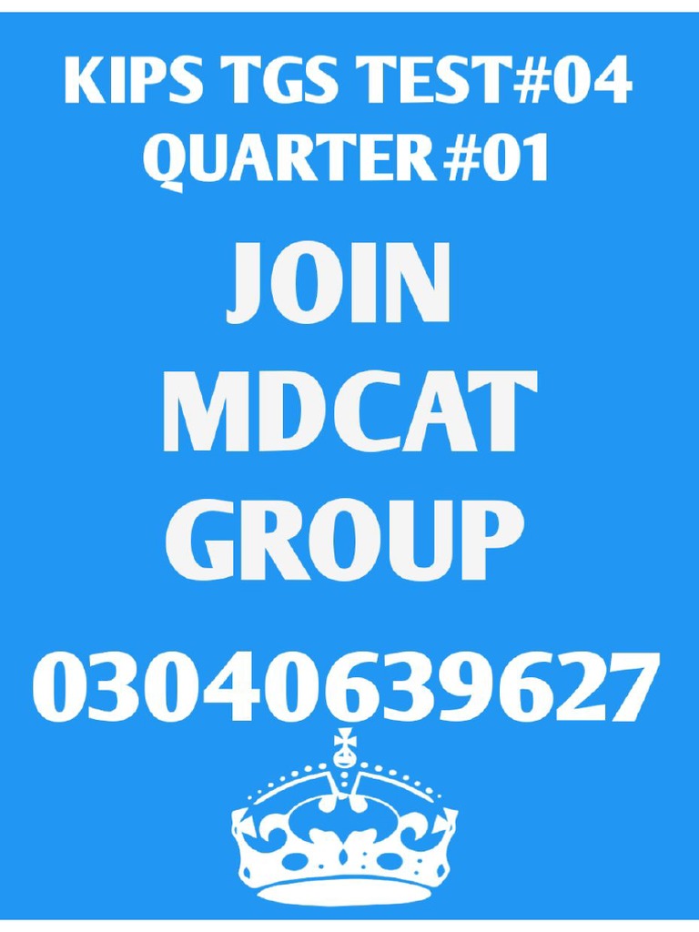 Kips Tgs Test#04 (Quarter#01) | PDF