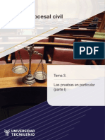 Derecho Procesal Civil y Mercantil: Tema 3. Las Pruebas en Particular (Parte I)