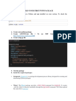 Build Your First Pypi Package