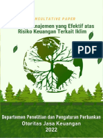 Consultative Paper Prinsip Manajemen Efektif Atas Risiko Keuangan Terkait Iklim