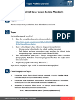 Menyusun Kalimat Dasar Dalam Bahasa Mandarin: 2 Tugas Praktik Mandiri