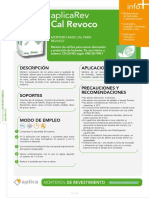 Mortero Cal de Revoco en Capa Fina Aplica Rev Cal Revoco KG Blanco 10520545 Techsheetsup