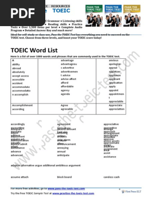 Word List