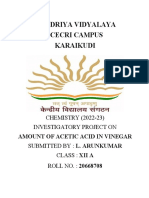 Arunkumar's Chemistry - Investigatory - Project - Class - 12