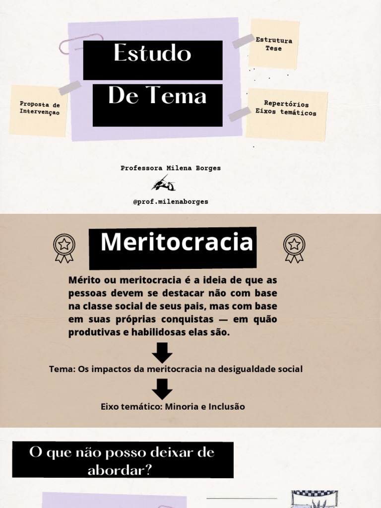 Meritocracia e Desigualdade Social | PDF | Sociologia | Meritocracia