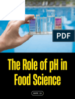 The Role of PH in Food Science