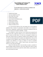 Ata de Reunião de Diretoria Do Centro Acadêmico de Medicina - Constatino Xavier Participantes