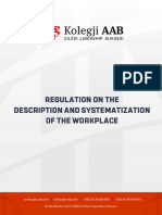 Regulation On Sistematization of The Work Kolegji AAB