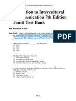 Introduction To Intercultural Communication 7th Edition Jandt Test Bank Download