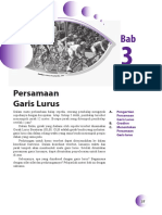 Bab. Persamaan Garis Lurus. Pengertian Persamaan Garis Lurus Gradien Menentukan Persamaan Garis Lurus