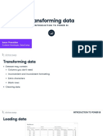 Transforming Data