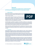 TDRsPoliticas de Salvaguarda Infantil en Empresas