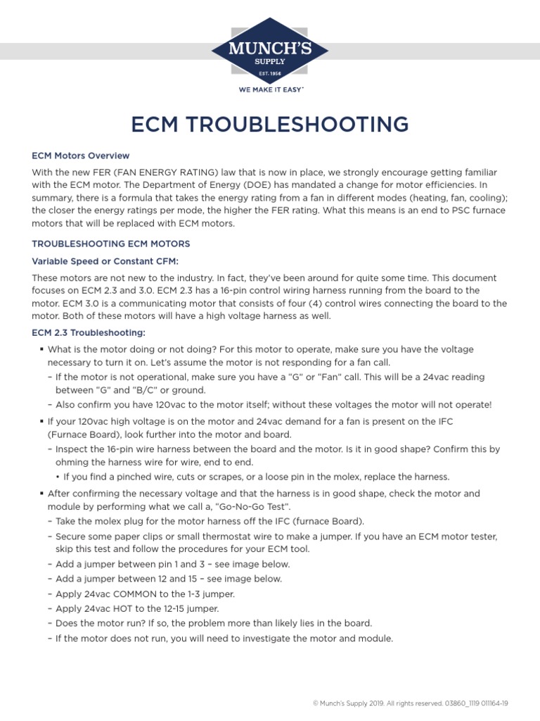 1119 ECM Troubleshooting Tech Tip | PDF