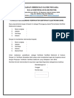 Formulir Rekomendasi Verifikator Sertifikat Elektronik