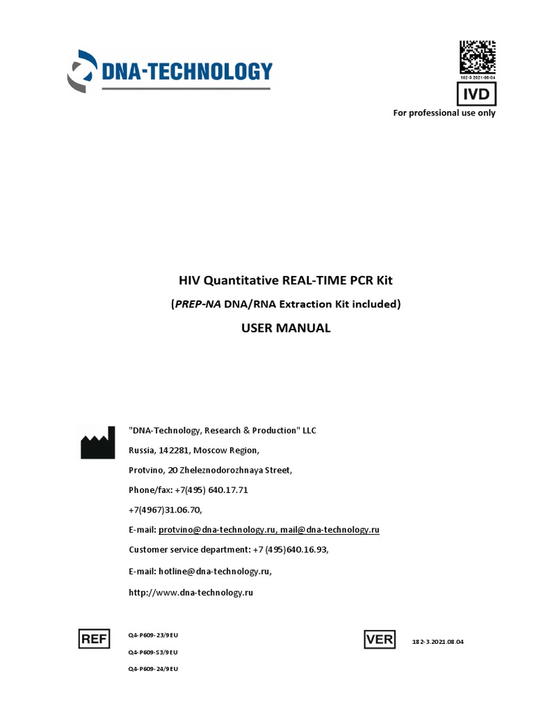Hiv Quantitative en (HUMAN IMMUNODEFICIENCY VIRUS QUANTITATIVE PCR