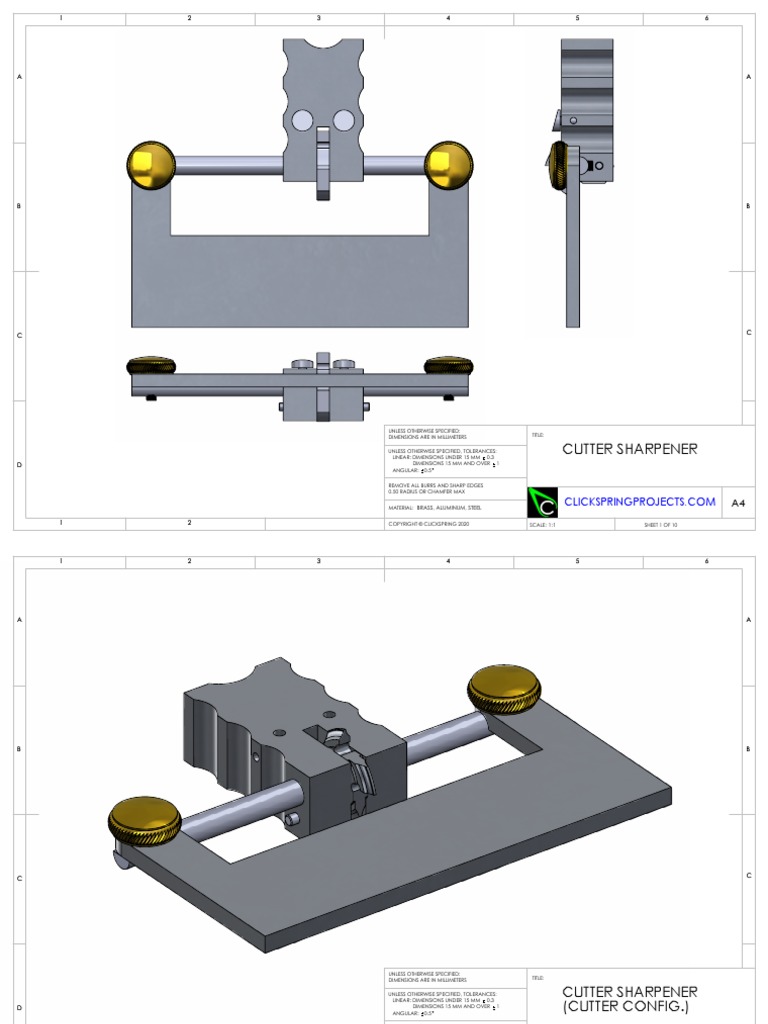 Clickspring Cutter Sharpener - Metric | PDF