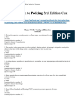Introduction To Policing 3rd Edition Cox Test Bank Download