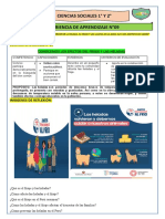 SESIÓN DE APRENDIZAJE N° 29 CC.SS 1°  Y  2°