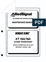 Bendix/King KT 76A/78A Transponder maintenance manual.