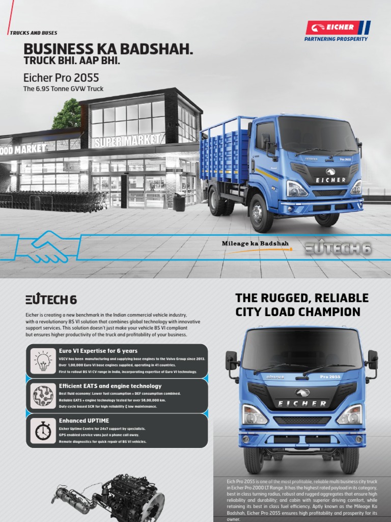 Eicher Pro 2055 Truck Specifications | PDF