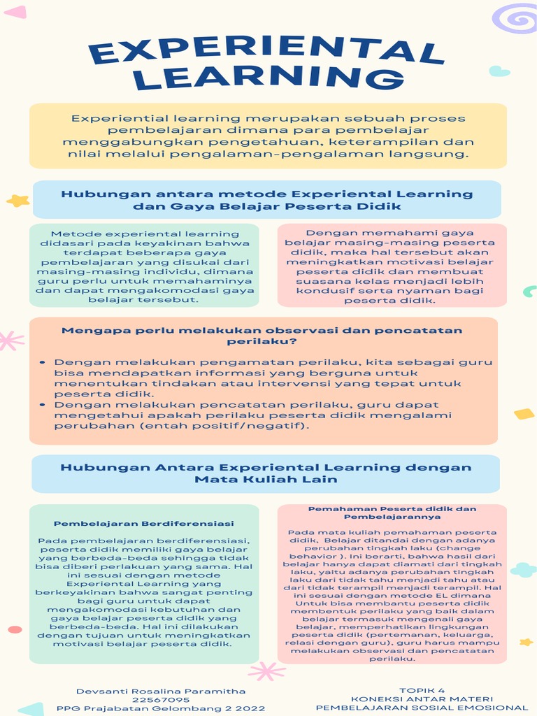 Koneksi Experiential Learning dan PSE | PDF