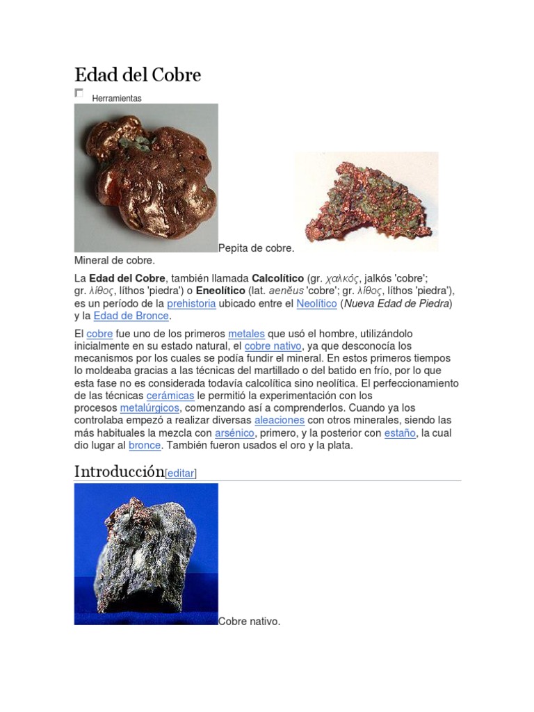Edad Del Cobre PDF