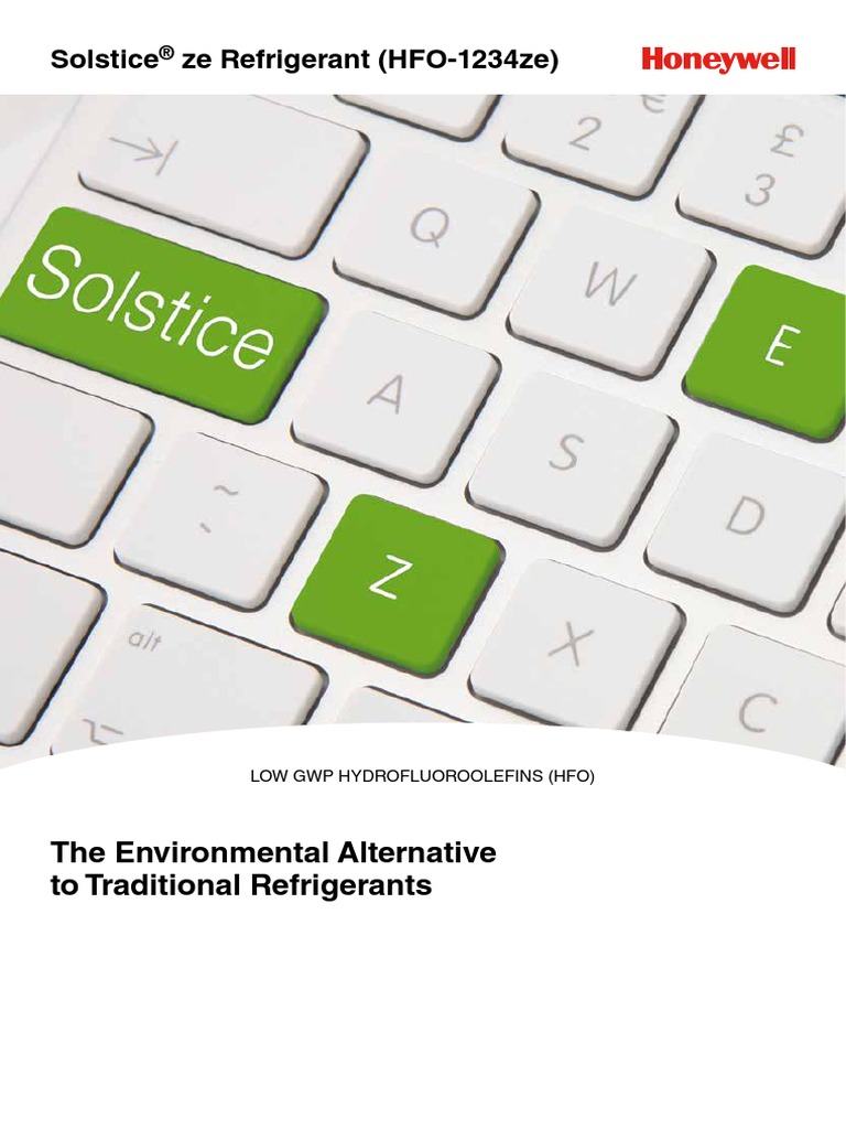 Solstice® Ze Refrigerant (HFO-1234ze) | PDF