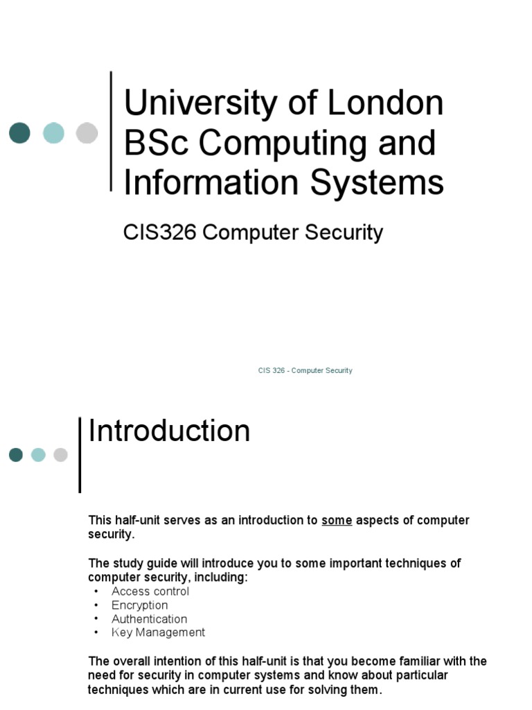 CIS326 Lecture 1 | PDF | Business