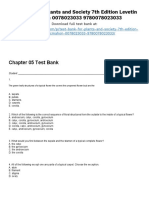 Plants and Society 7th Edition Levetin Test Bank 1