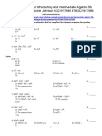 Introductory and Intermediate Algebra 5th Edition Bittinger Test Bank Download