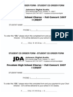 Freedom HS CD Order Form