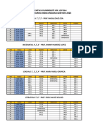 Horarios Oficiales