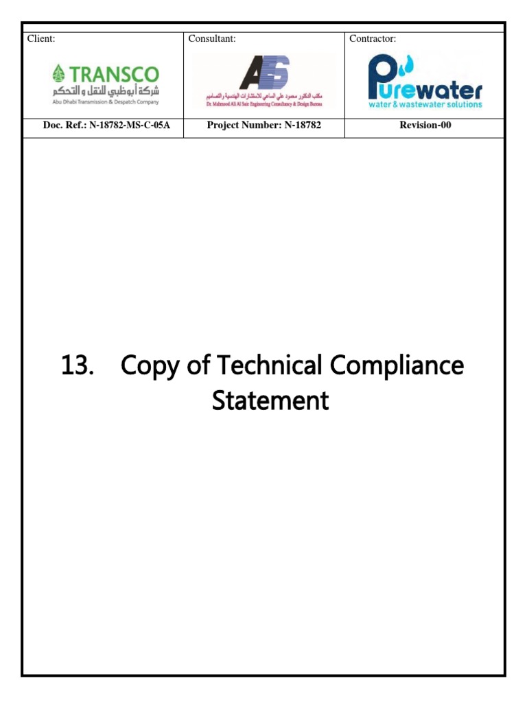 Technical Compliance Statement N-18782 | PDF