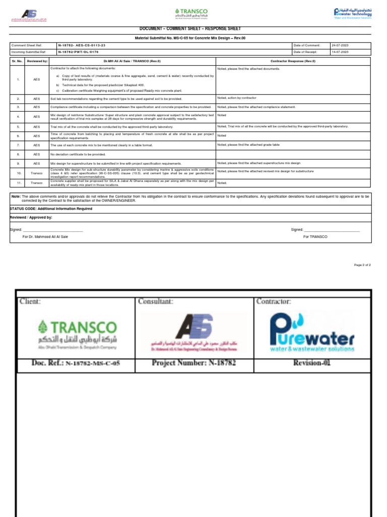 Comments - Mix Design | PDF